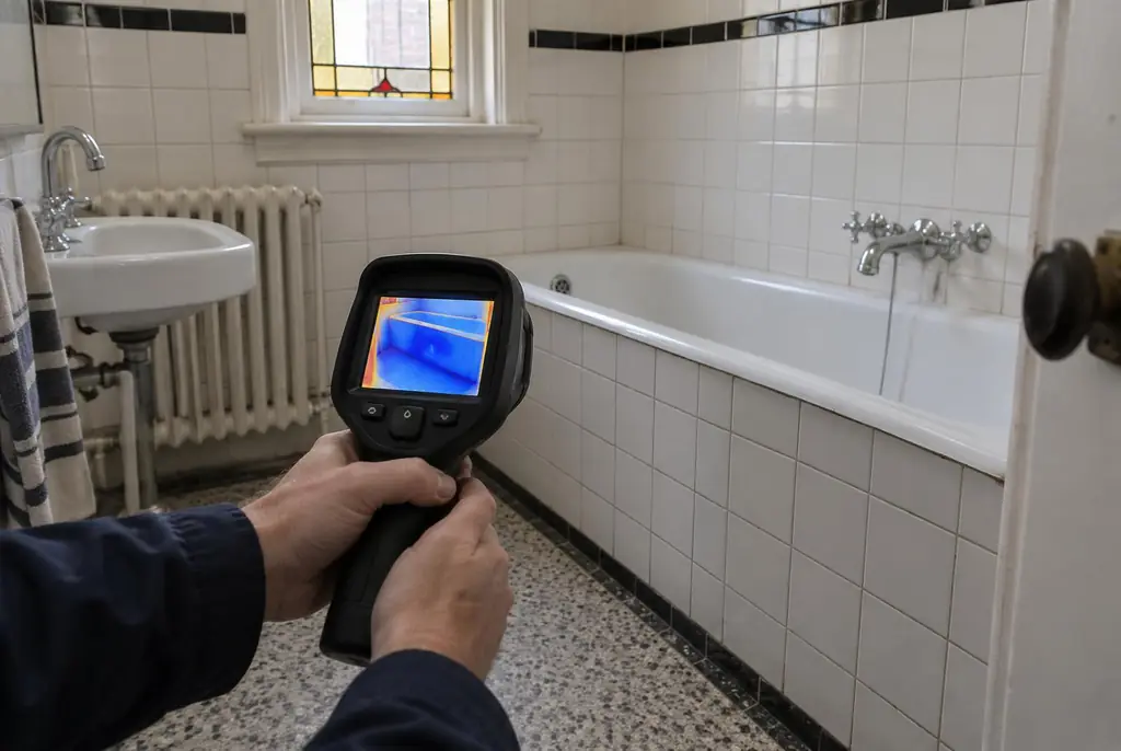 Lekdetectie Emmeloord – onderzoek in een badkamer van een oudere woning
